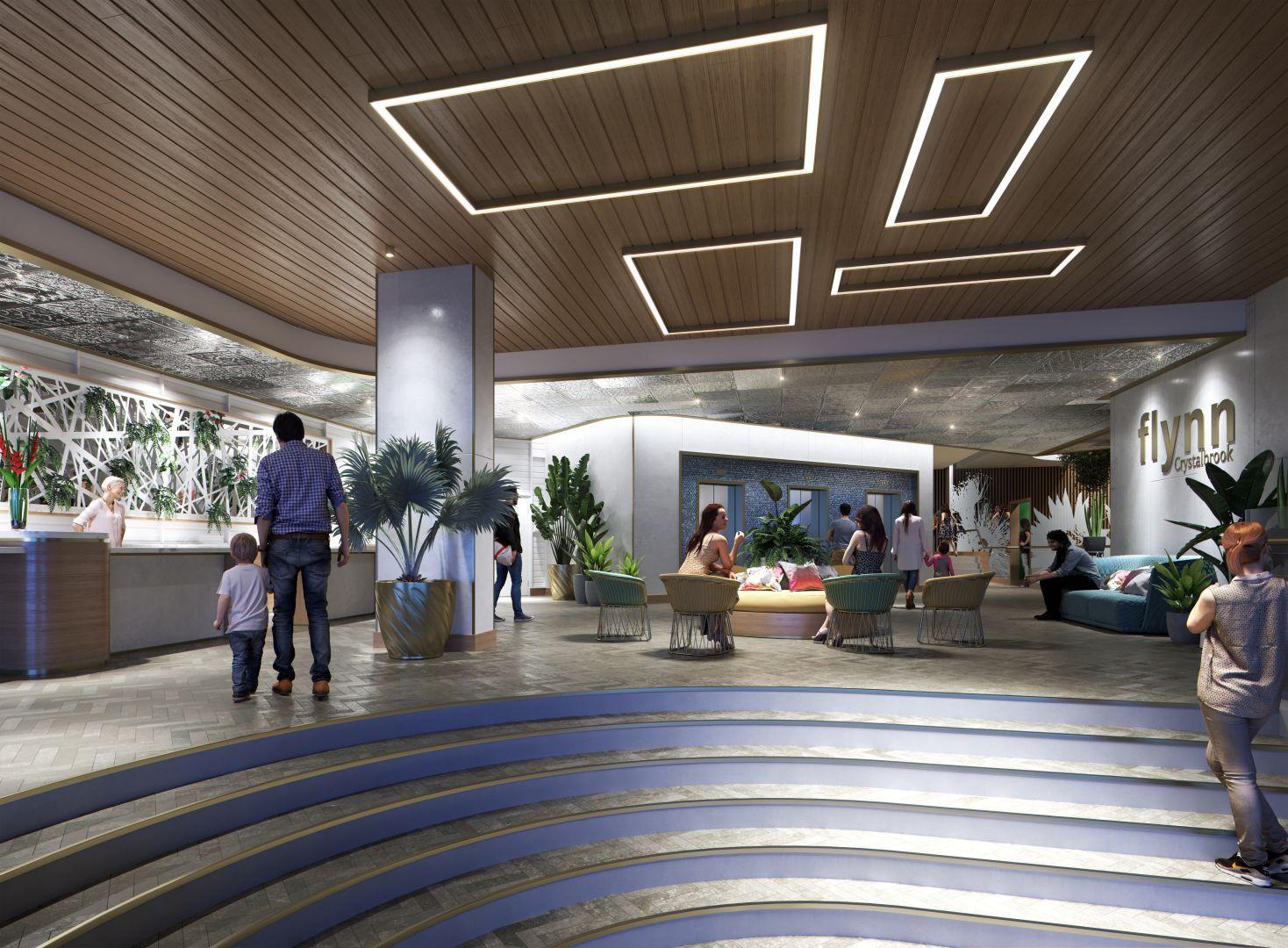 Hotel Crystalbrook Flynn Cairns Exterior foto The lobby of the hotel